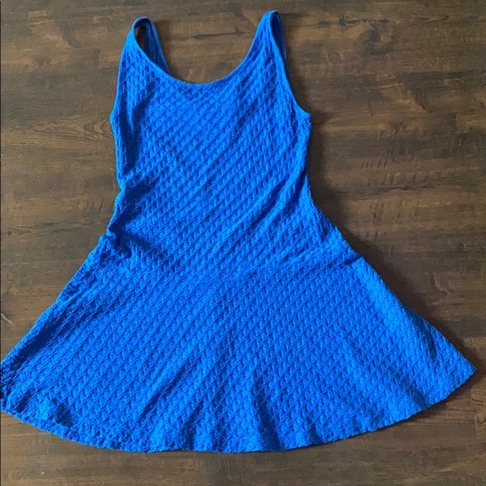 Juniors blue dress